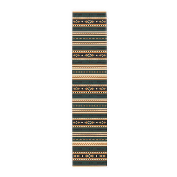 Southwestern Table Runner (Cotton or Poly), Two Sizes Rolling Hills Print