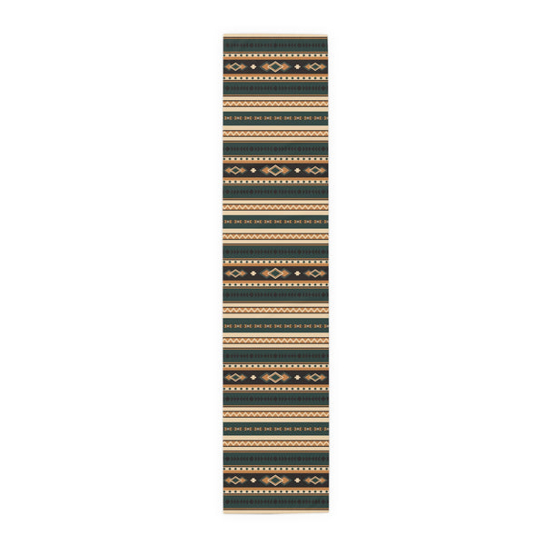 Southwestern Table Runner (Cotton or Poly), Two Sizes Rolling Hills Print