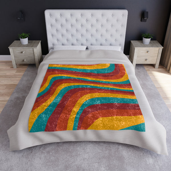 Retro Crushed Velvet Blanket
