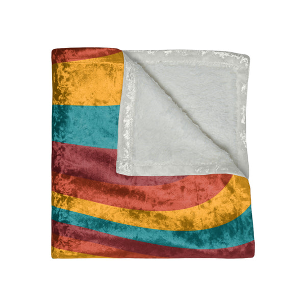 Retro Crushed Velvet Blanket