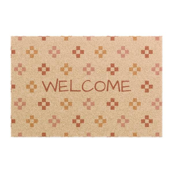 Coir Welcome Mat, Southwestern Door Mat