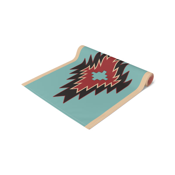 Table Runner for Dining Room Kitchen Southwestern Bohemian Rustic Design Cotton or Polyester Two Size Options