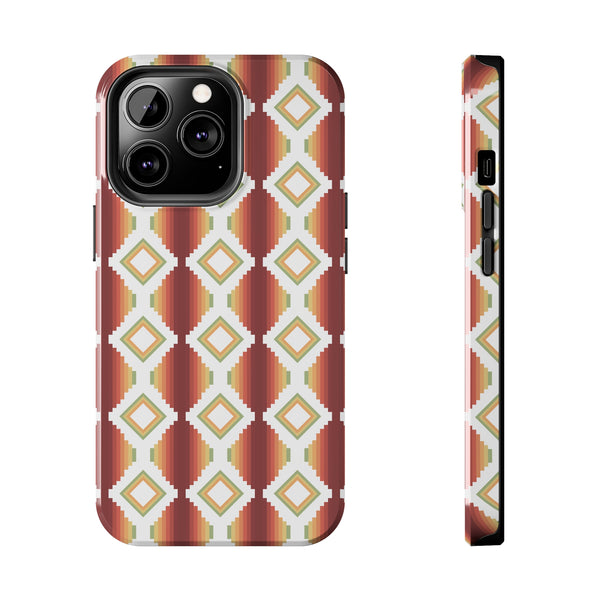 Tough Phone Cases Southwestern Rio Boho Hard Phone Case