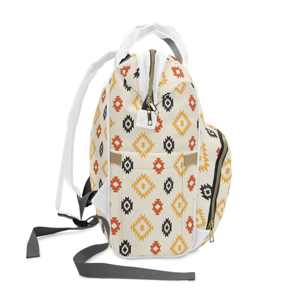 Southwestern Multifunctional Diaper Backpack Adobe Sands Bag for Diapers and Bottles