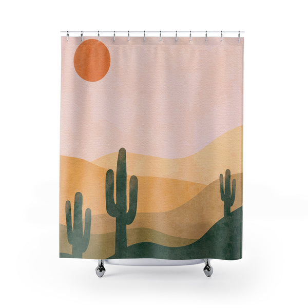 71" x 74" Desert Landscape Shower Curtain Bathroom Decor