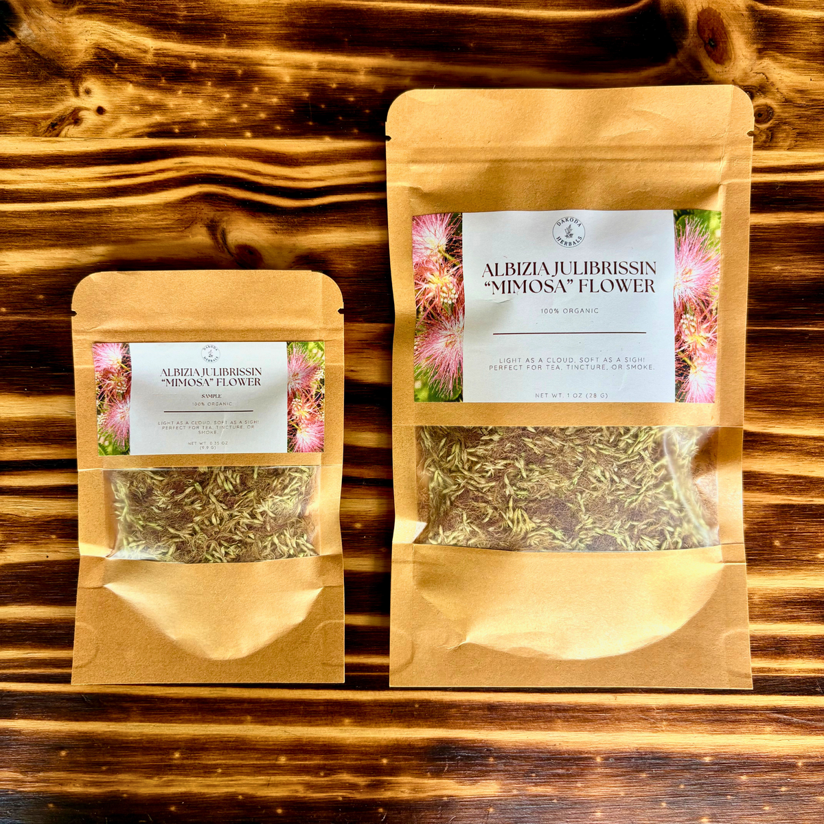 Albizia Julibrissin (Mimosa Flower) – Dried. 0.35 oz or 1 oz