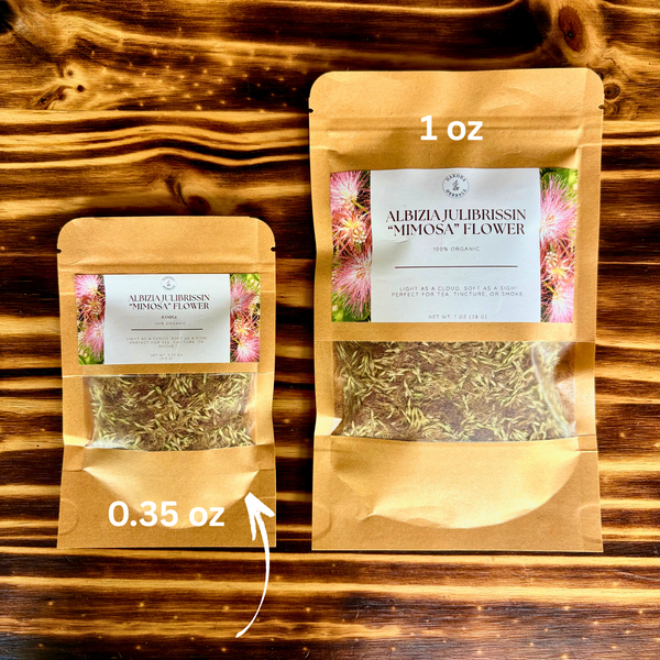 Albizia Julibrissin (Mimosa Flower) – Dried. 0.35 oz or 1 oz Option