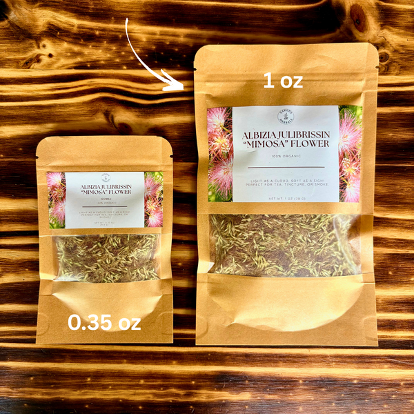 Albizia Julibrissin (Mimosa Flower) – Dried. 0.35 oz or 1 oz Option