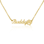 Collar personalizado para mascotas para dueño de perro Collar con nombre estampado de pata para regalos de mascotas para dueños