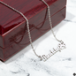 Collar personalizado para mascotas para dueño de perro Collar con nombre estampado de pata para regalos de mascotas para dueños
