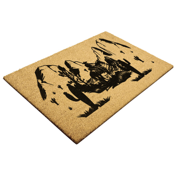 Felpudo de bienvenida occidental Felpudo del desierto