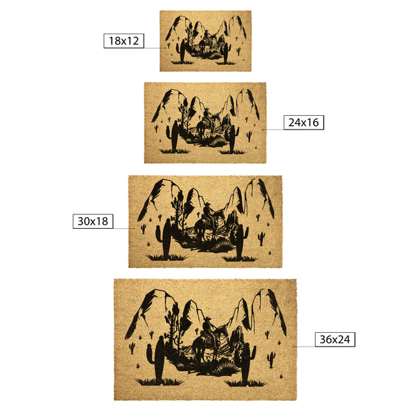 Felpudo de bienvenida occidental Felpudo del desierto