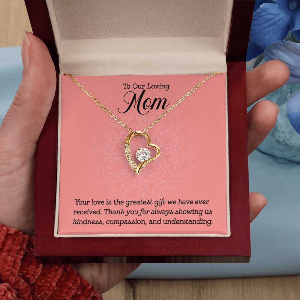 Gift to Mom from Kids Heart Necklace