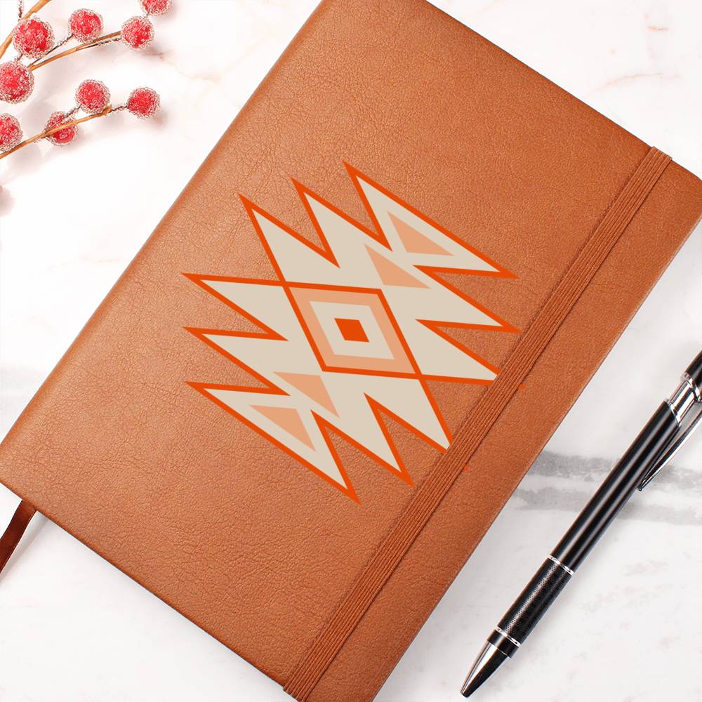 Leather Journal Vegan Leather - Southwestern Motif Style