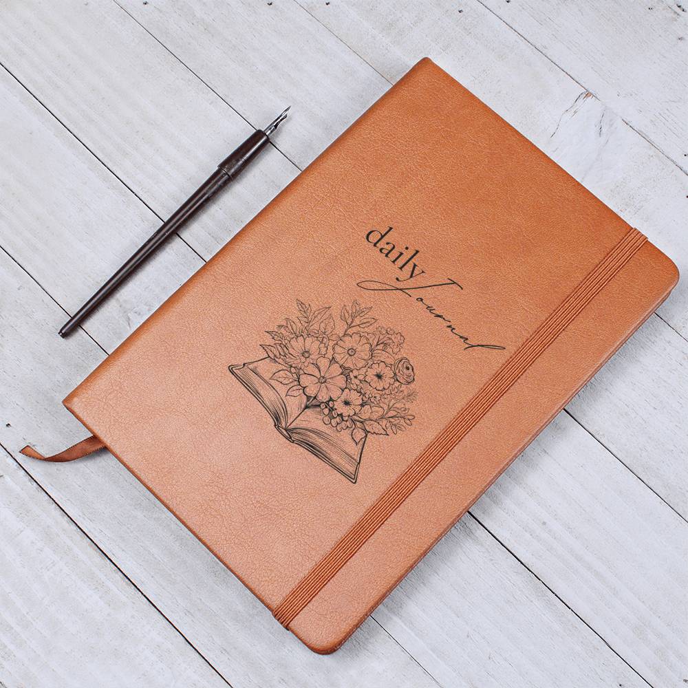 Bookworm Gift for Writers Vegan Leather Journal