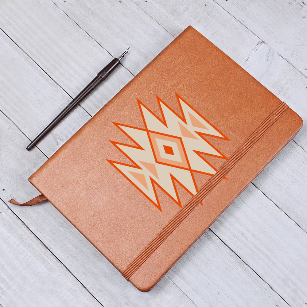 Leather Journal Vegan Leather - Southwestern Motif Style
