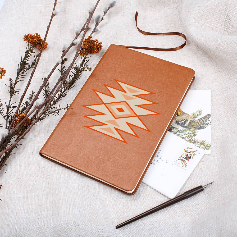 Leather Journal Vegan Leather - Southwestern Motif Style