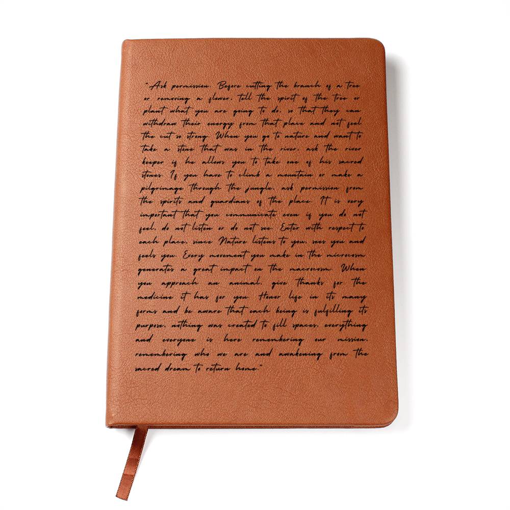 Spiritualism Journal, Vegan Leather - Nature Spirits Journal