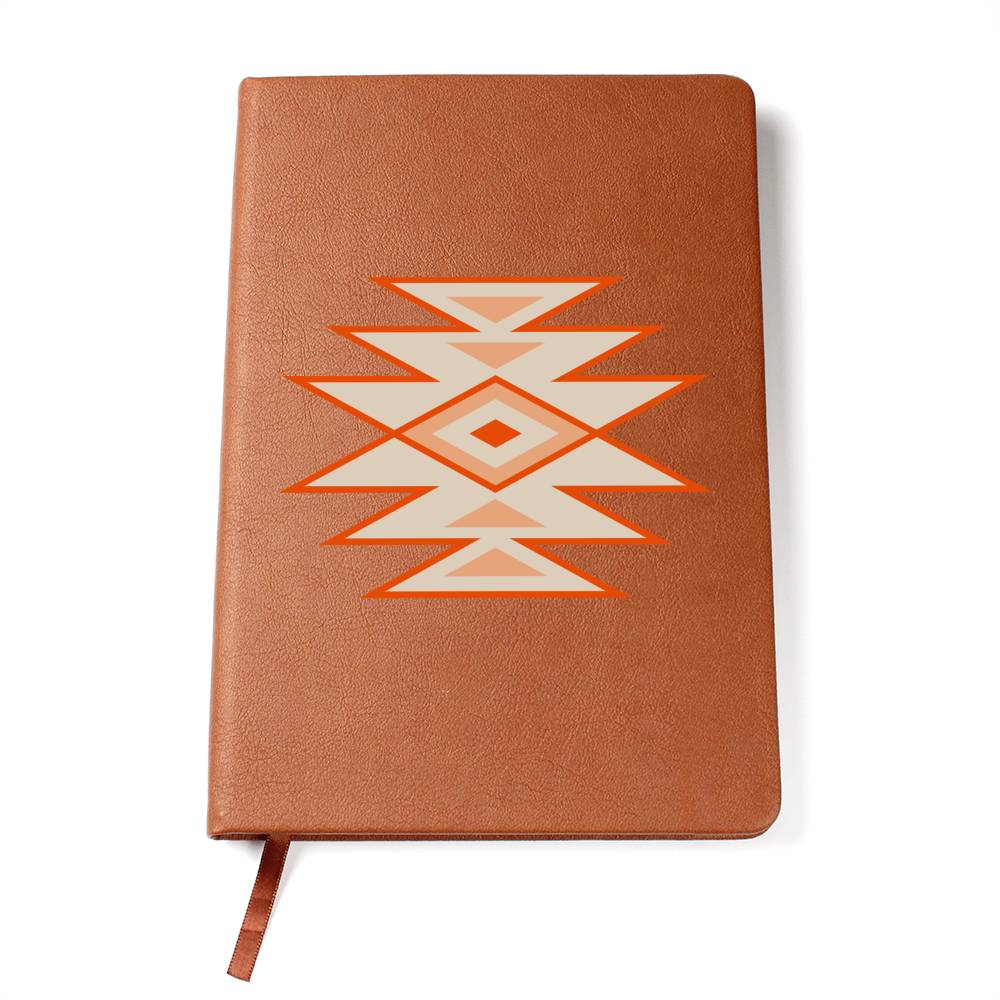Leather Journal Vegan Leather - Southwestern Motif Style