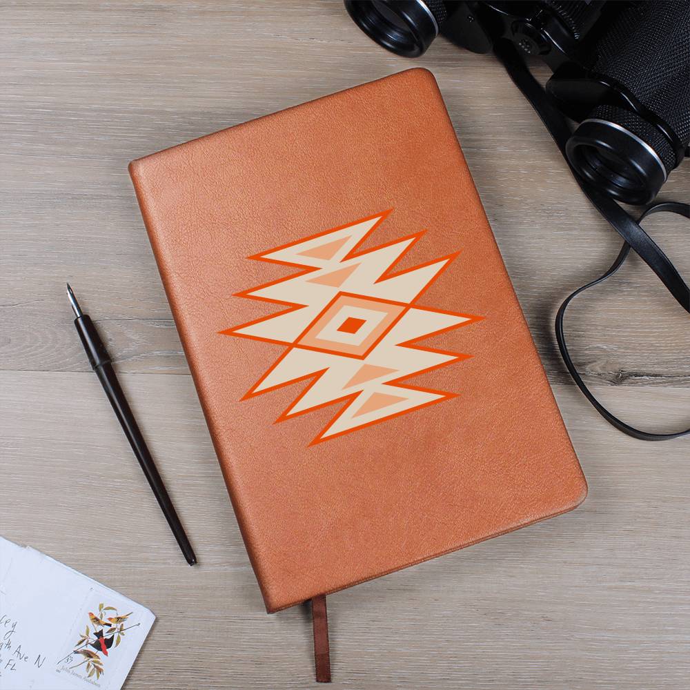 Leather Journal Vegan Leather - Southwestern Motif Style