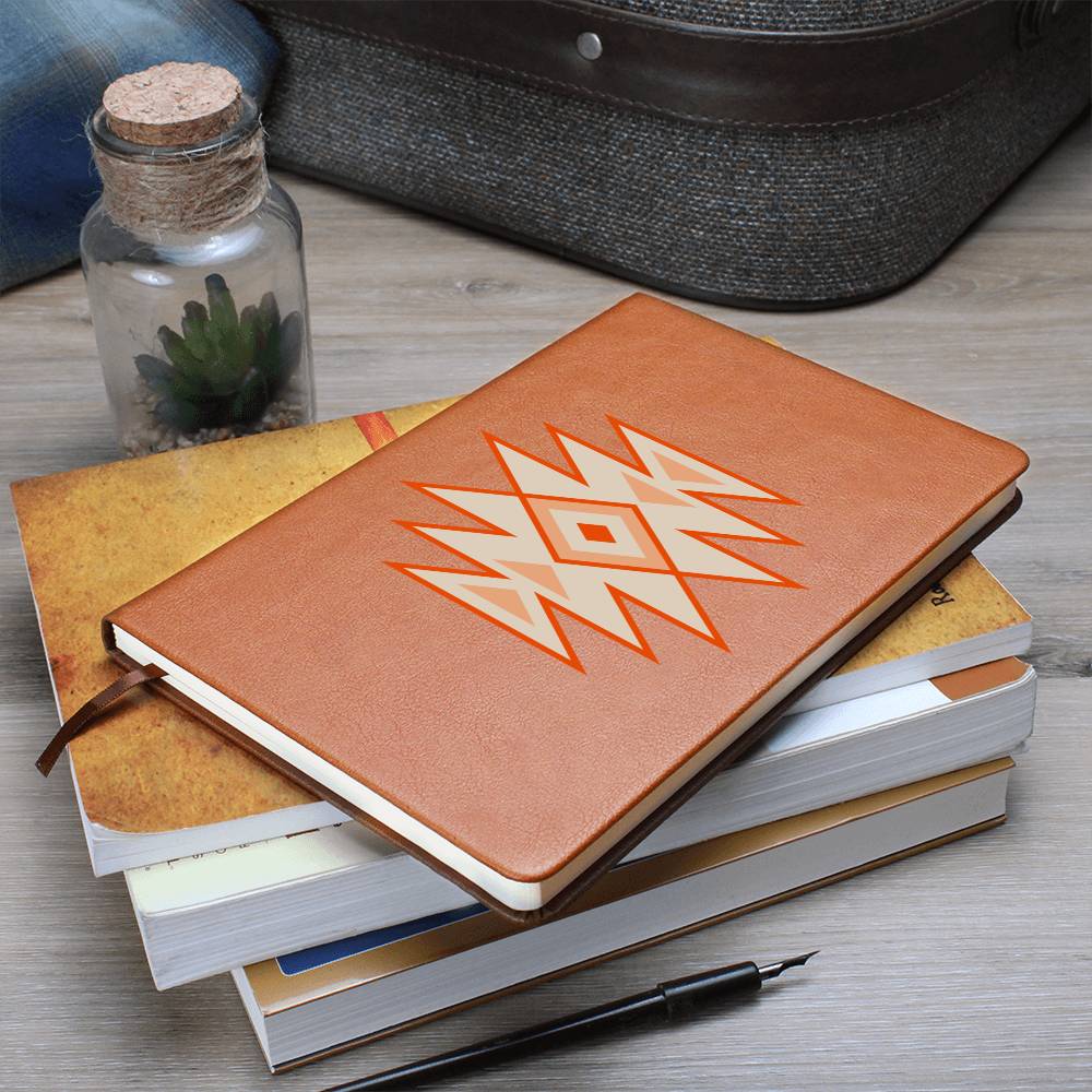Leather Journal Vegan Leather - Southwestern Motif Style
