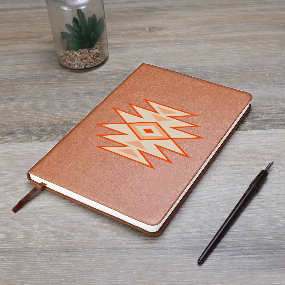 Leather Journal Vegan Leather - Southwestern Motif Style