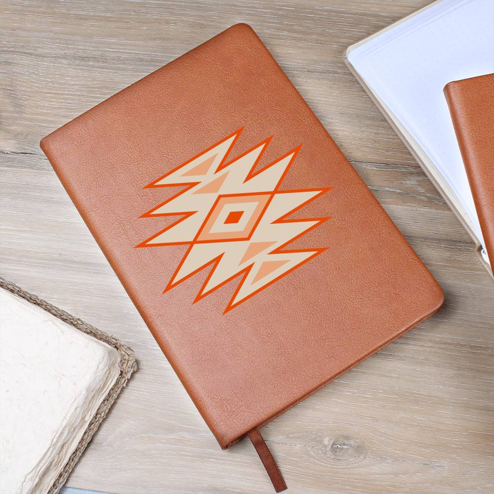 Leather Journal Vegan Leather - Southwestern Motif Style