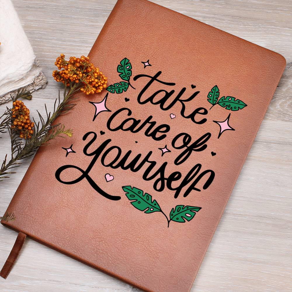 Self Journal Vegan Leather - Take Care of Yourself