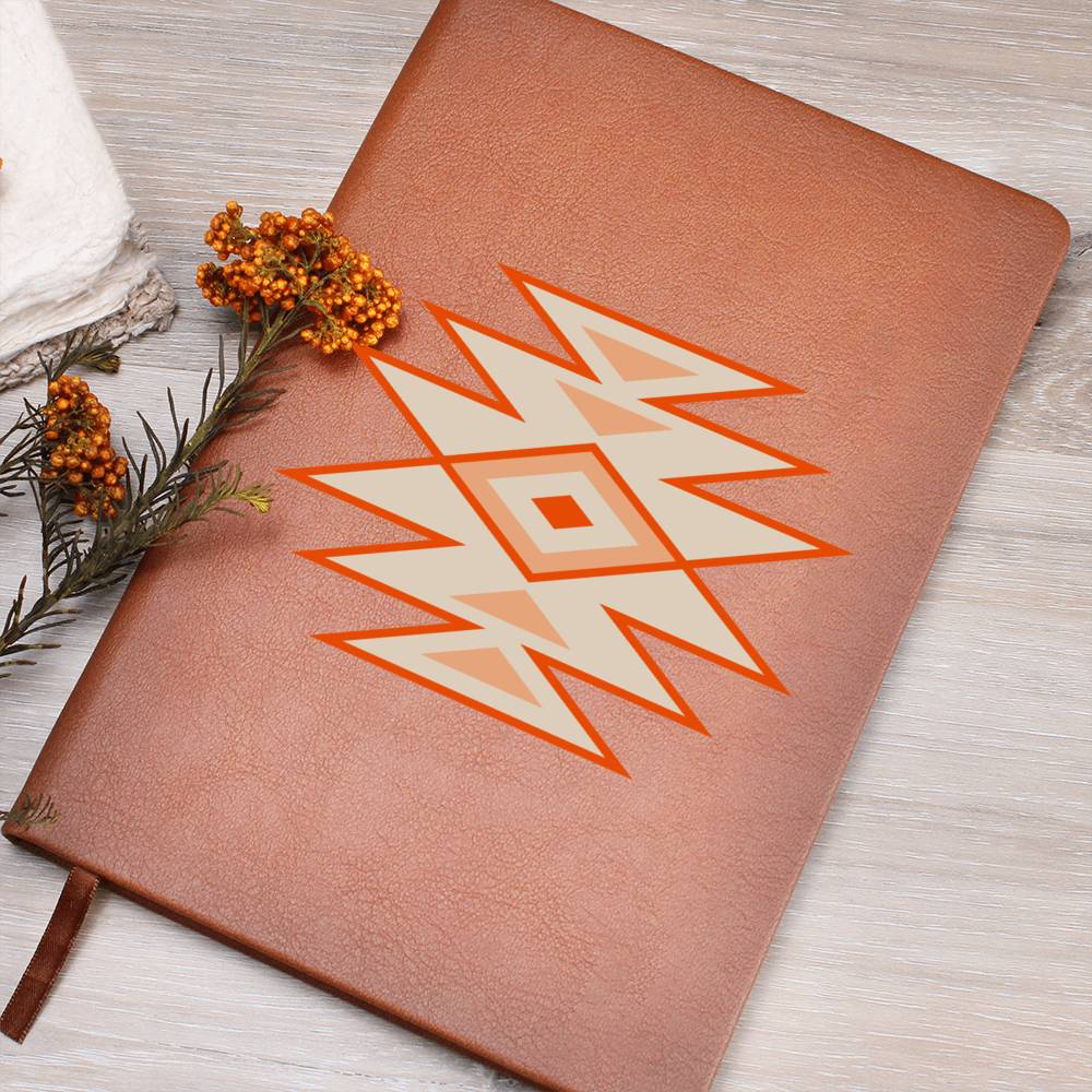Leather Journal Vegan Leather - Southwestern Motif Style