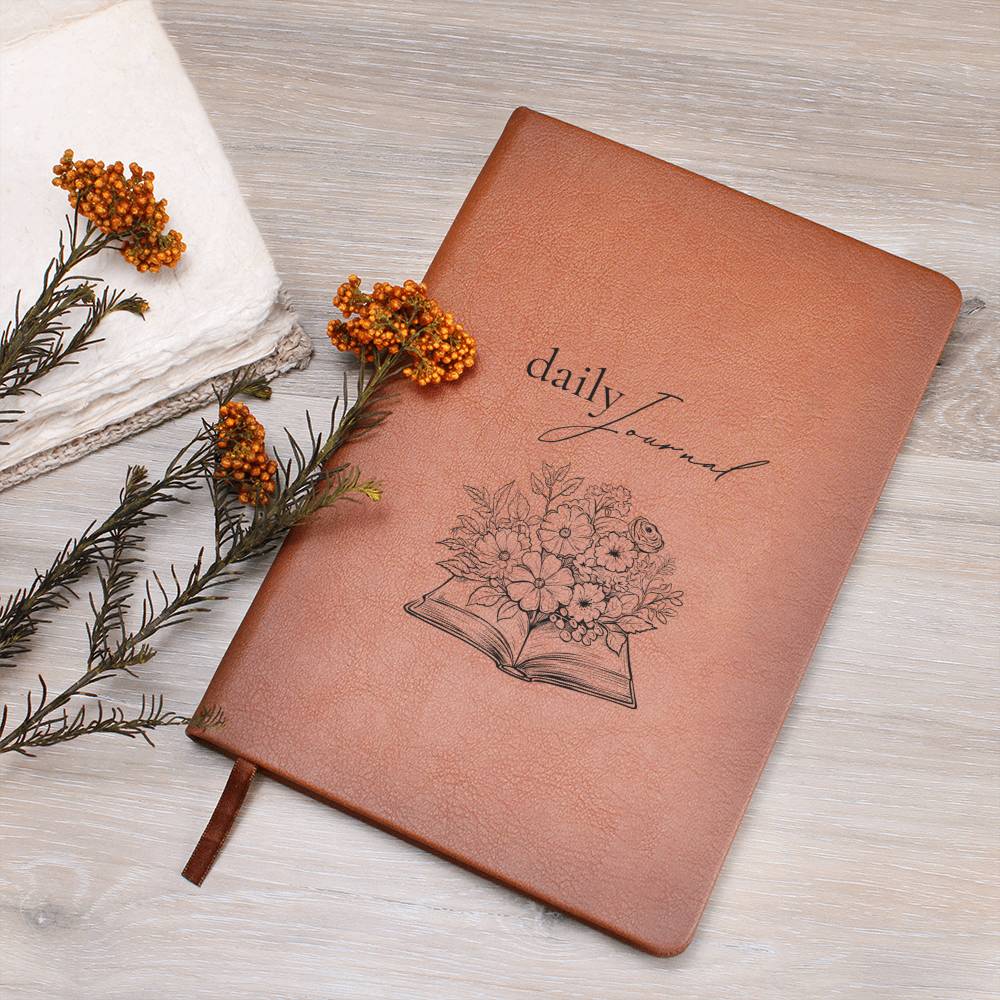 Bookworm Gift for Writers Vegan Leather Journal