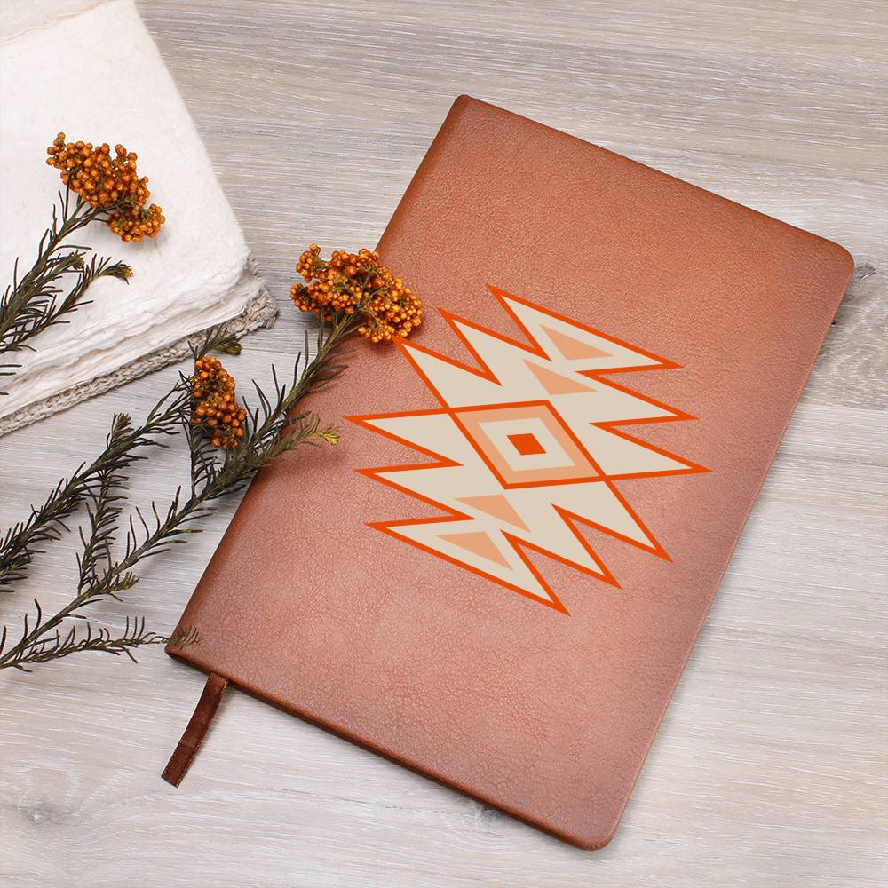 Leather Journal Vegan Leather - Southwestern Motif Style