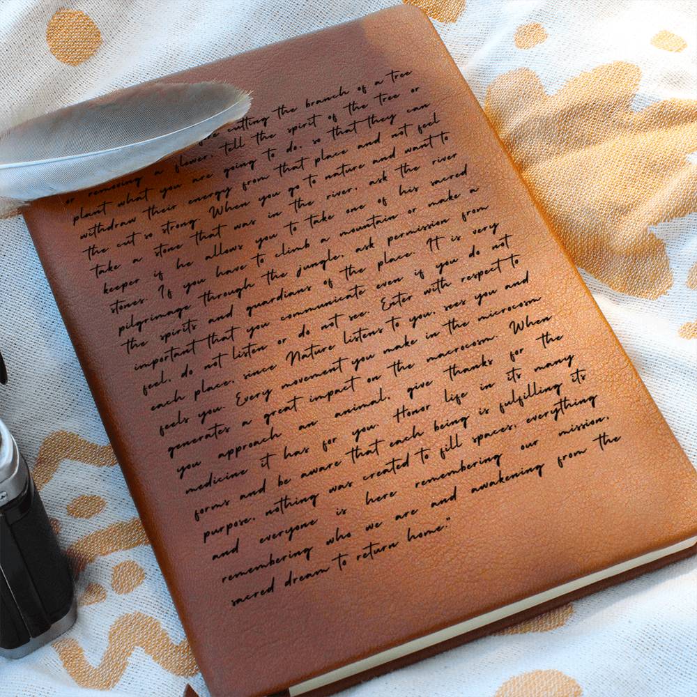 Spiritualism Journal, Vegan Leather - Nature Spirits Journal