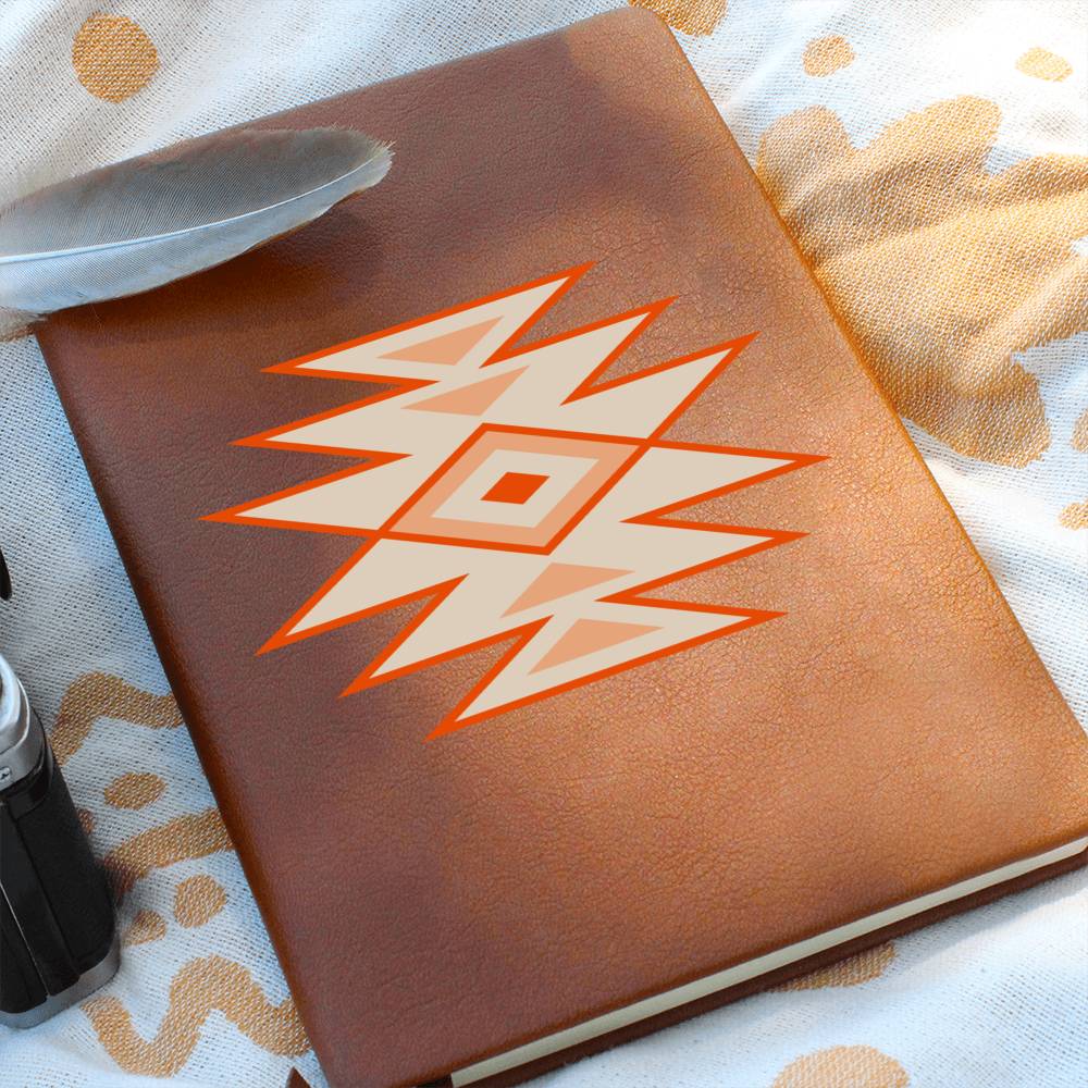 Leather Journal Vegan Leather - Southwestern Motif Style
