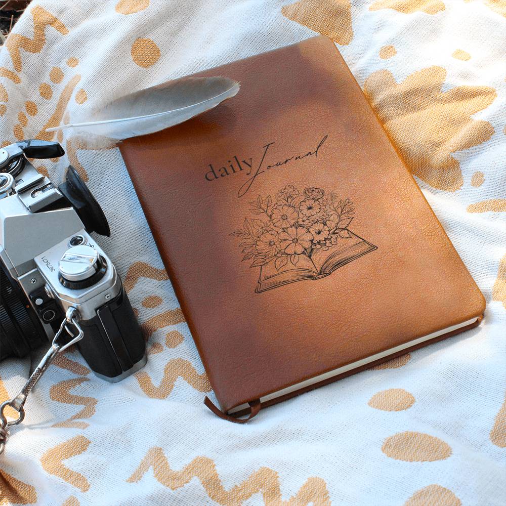 Bookworm Gift for Writers Vegan Leather Journal