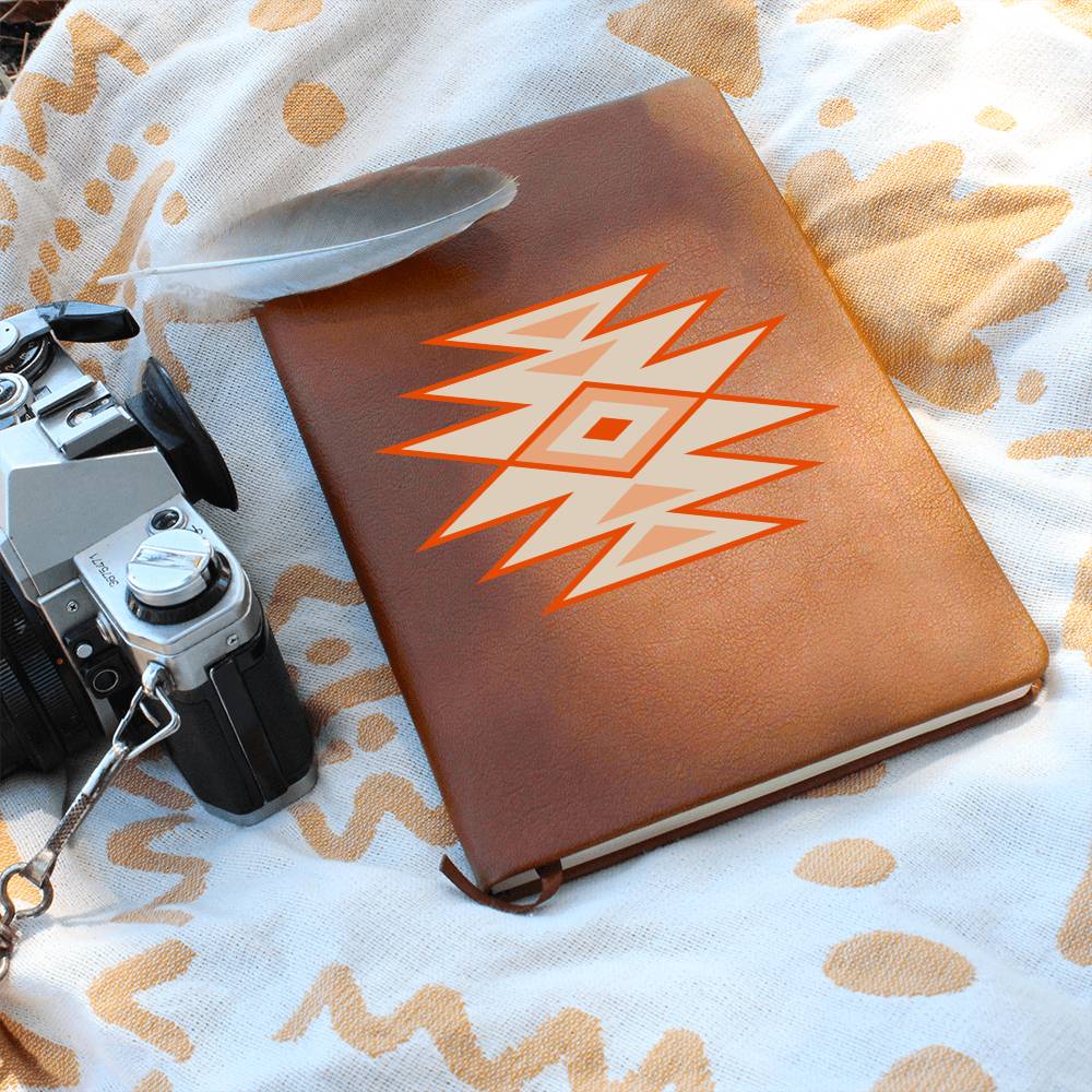 Leather Journal Vegan Leather - Southwestern Motif Style