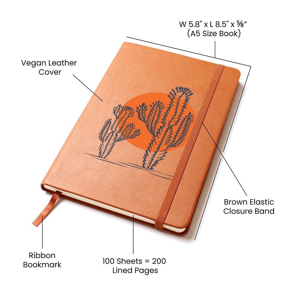 Leather Journal Vegan Leather - Desert Sun