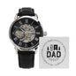 Openwork Watch Gift for Dad, Father's Day Gifts Birthday Gift for Dad from Daughter or Son