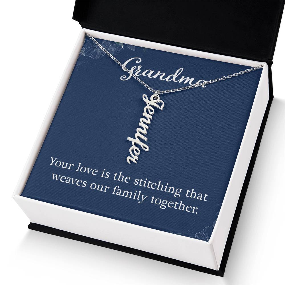 Grandkids Name Necklace Gift for Grandma Gifts Personalized Name