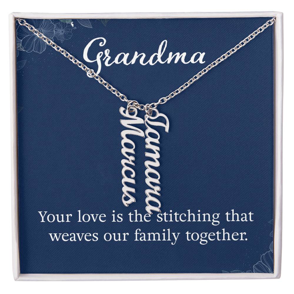 Grandkids Name Necklace Gift for Grandma Gifts Personalized Name