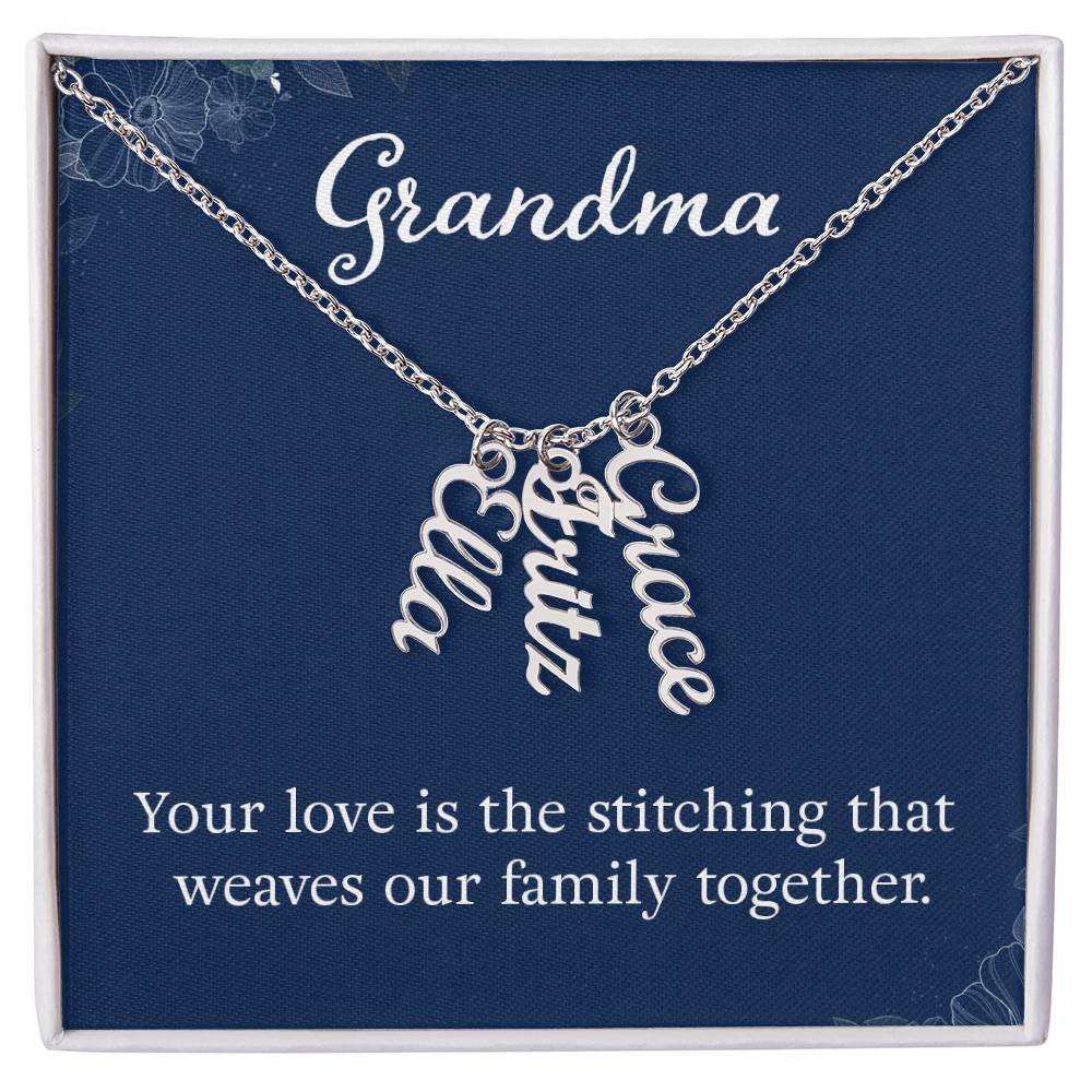 Grandkids Name Necklace Gift for Grandma Gifts Personalized Name