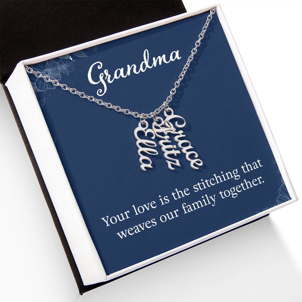 Grandkids Name Necklace Gift for Grandma Gifts Personalized Name