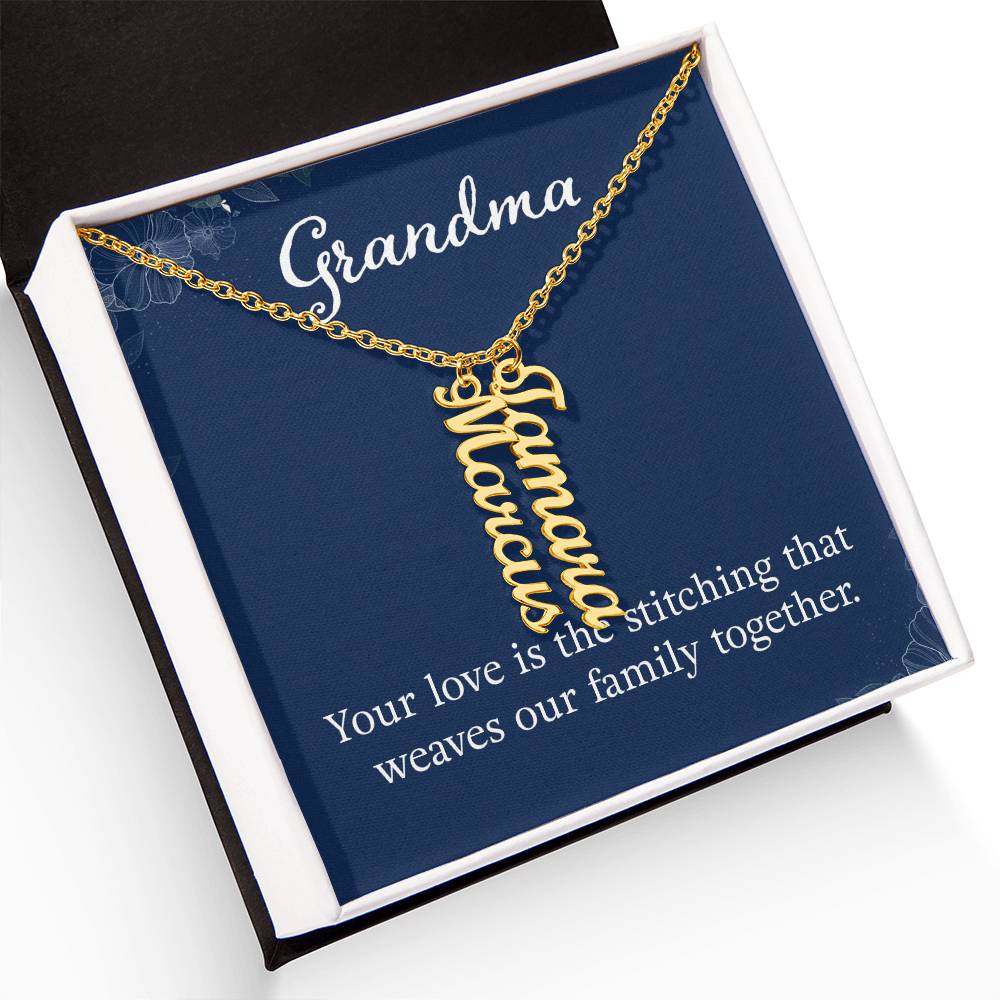 Grandkids Name Necklace Gift for Grandma Gifts Personalized Name