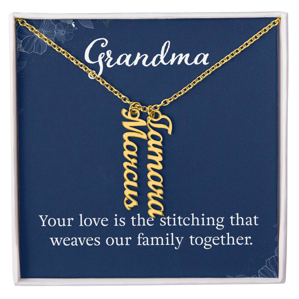 Grandkids Name Necklace Gift for Grandma Gifts Personalized Name