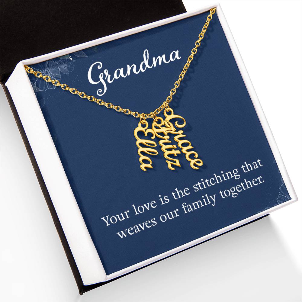 Grandkids Name Necklace Gift for Grandma Gifts Personalized Name