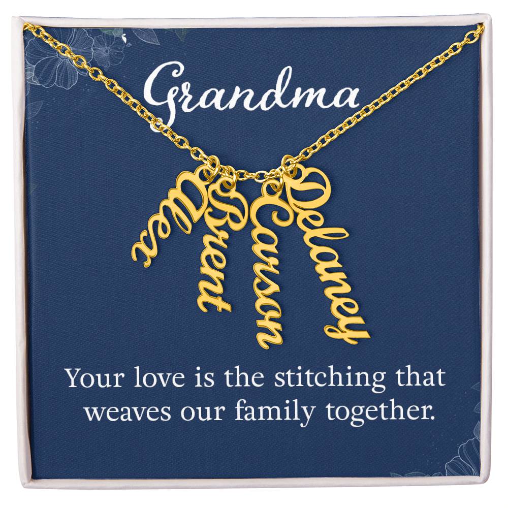 Grandkids Name Necklace Gift for Grandma Gifts Personalized Name