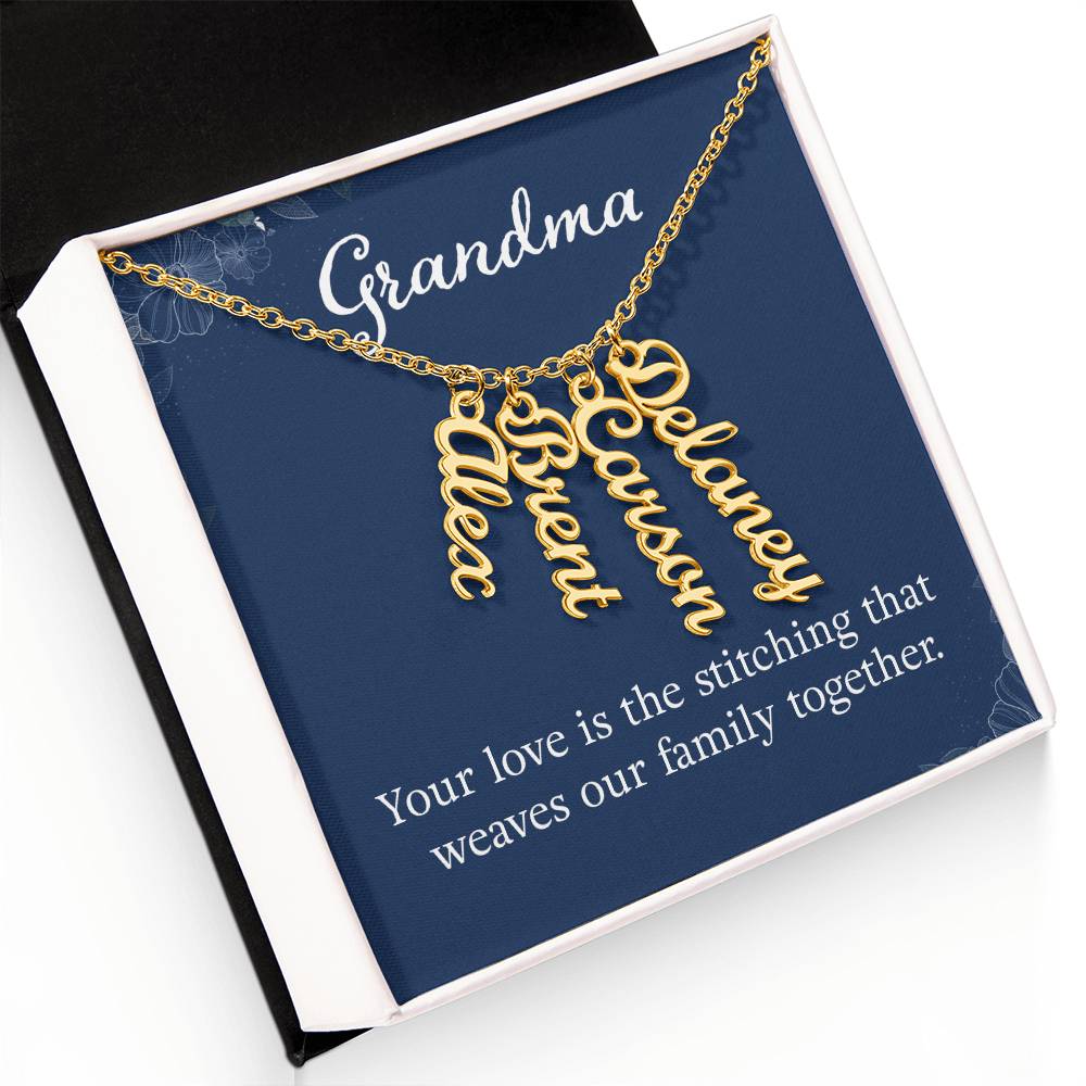 Grandkids Name Necklace Gift for Grandma Gifts Personalized Name