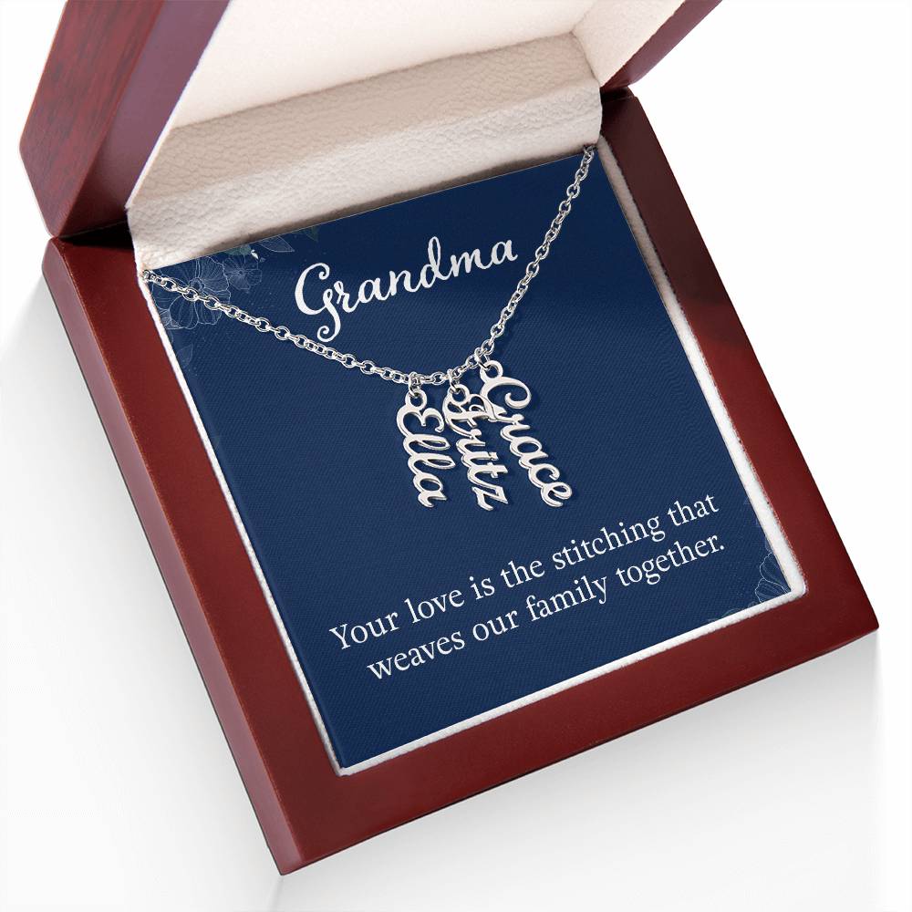 Grandkids Name Necklace Gift for Grandma Gifts Personalized Name