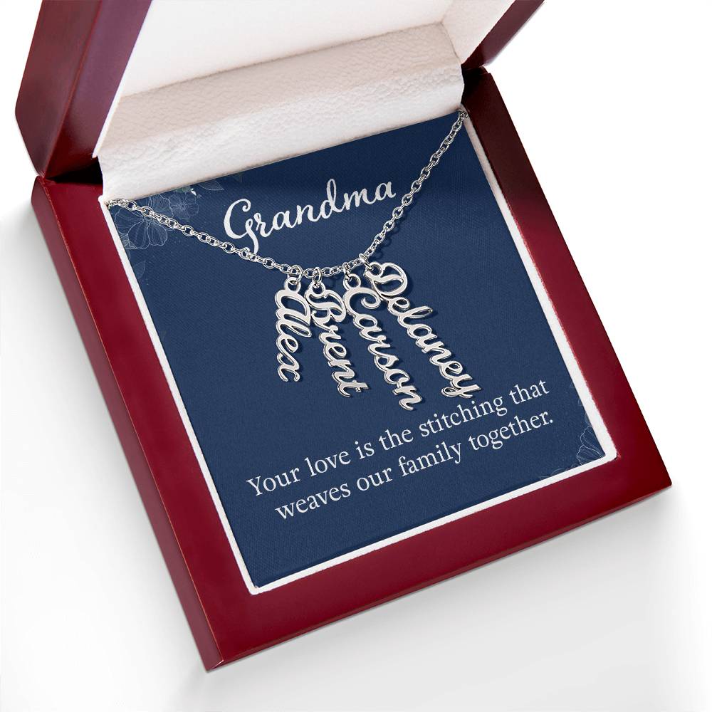 Grandkids Name Necklace Gift for Grandma Gifts Personalized Name