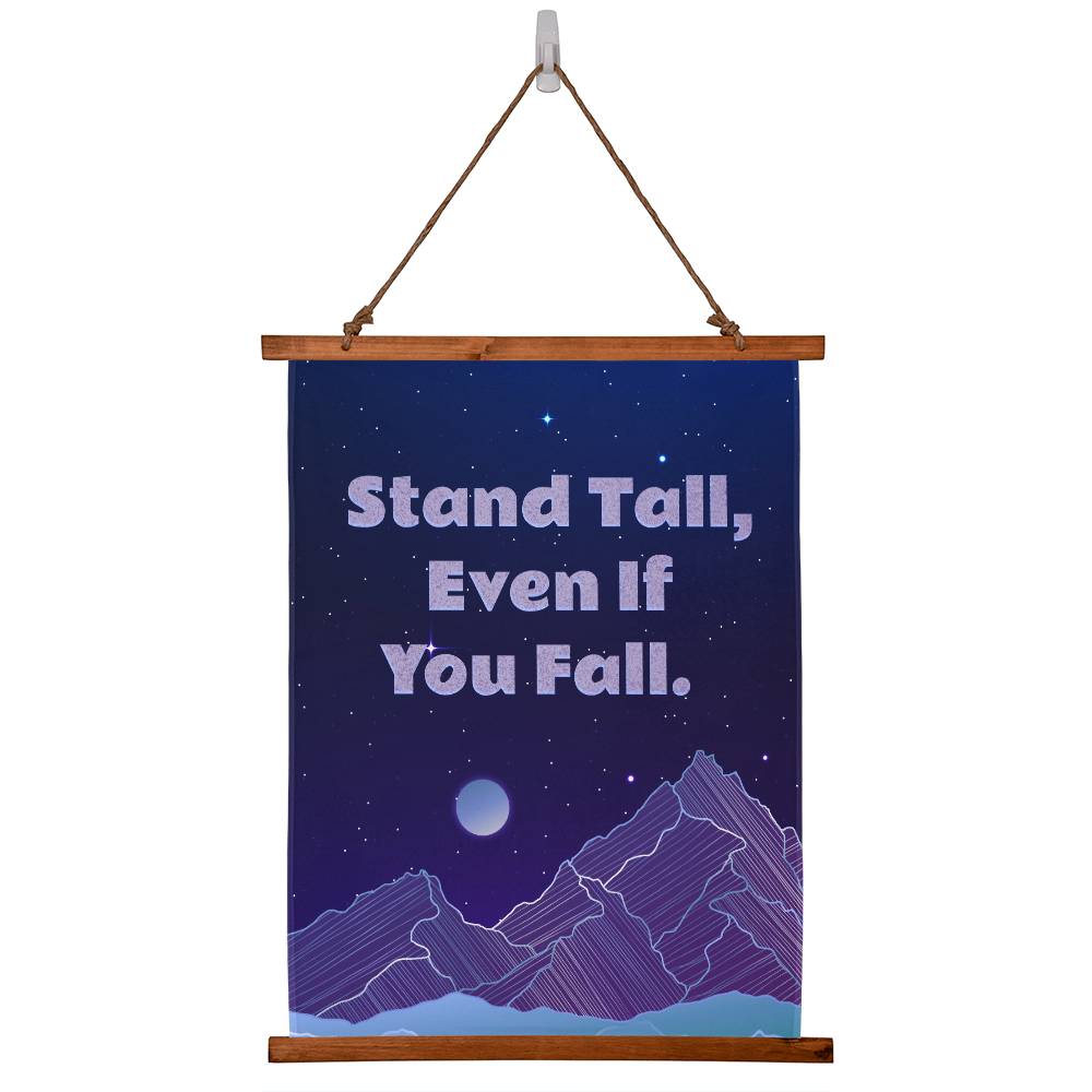Wood Framed Wall Tapestry - Stand Tall