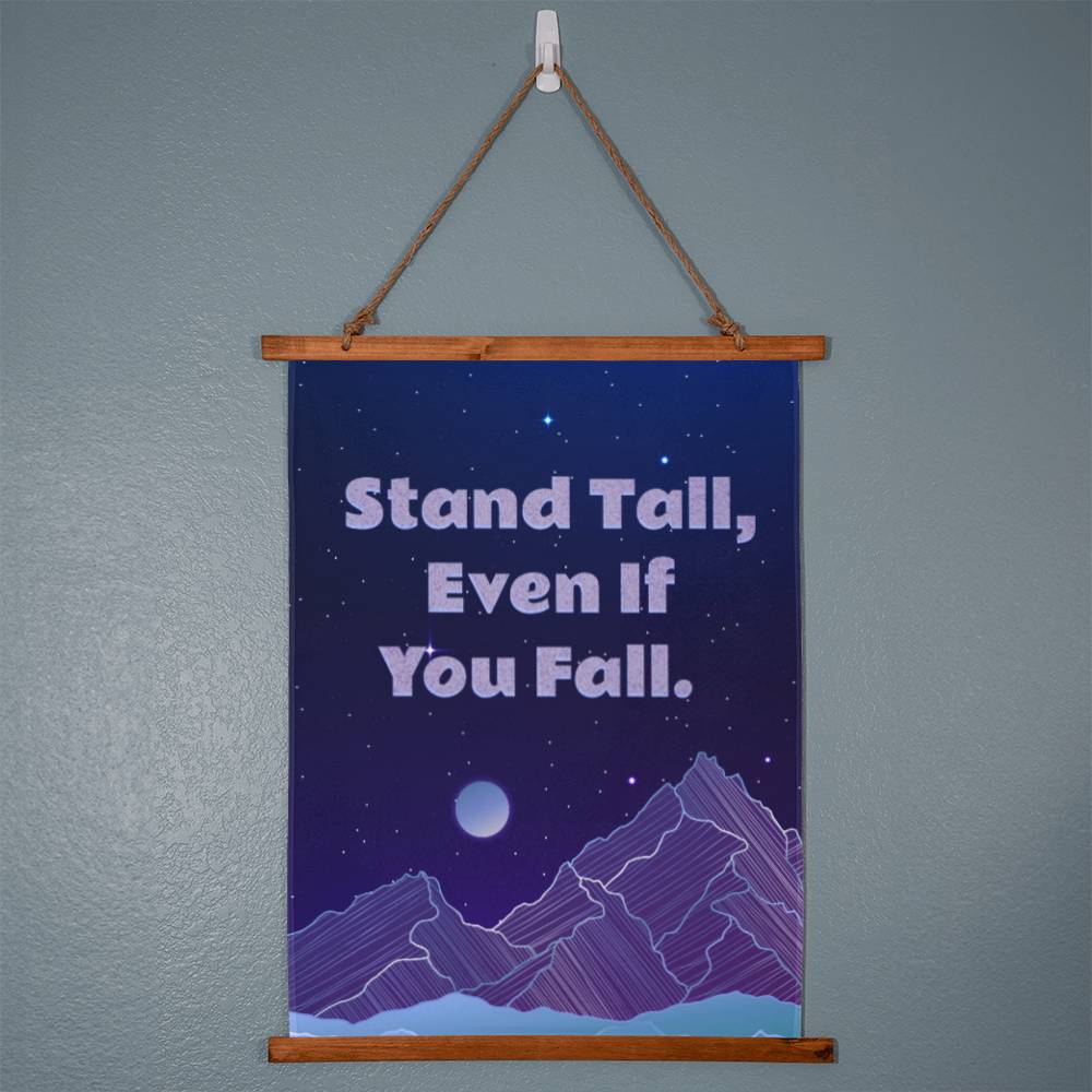 Wood Framed Wall Tapestry - Stand Tall